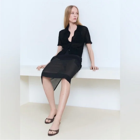 MANGO Leopard Print Kitten Heel Thong Sandals Slip On US 6 EURO 36 New - Picture 6 of 10